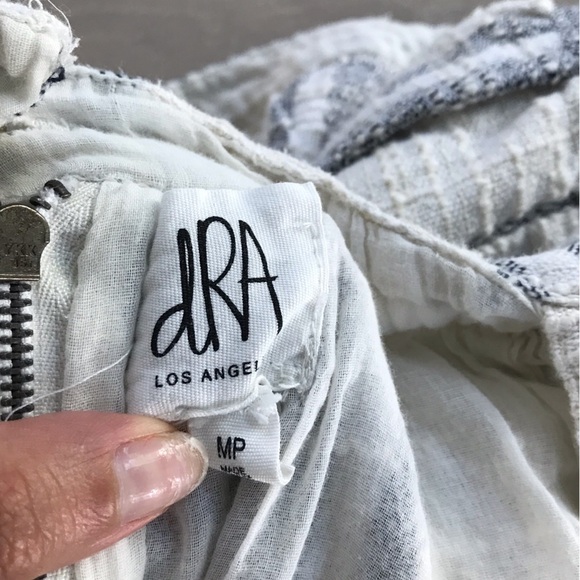 DRA Los Angeles Anthropologie Malibu striped textured  Dress sz medium - Picture 5 of 7